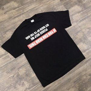 IF YOU CAN SEE THIS PLEASE HELP ME GET BACK UP TO THE‎ BAR Tshirt Men Size Large
